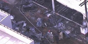 Εικόνα από το σημείο της τραγωδίας / Φωτογραφία: Twitter