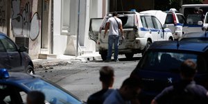 Νέα επίθεση έξω από το σπίτι του Αλέκου Φλαμπουράρη (Φωτογραφία αρχείου: EUROKINISSI / ΣΤΕΛΙΟΣ ΜΙΣΙΝΑΣ)