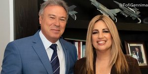 Η Φώφη Γεννηματά με τον Γιάννη Σγουρό/Φωτογραφία: twitter