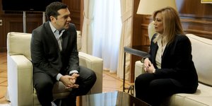 Η Φώφη Γεννηματά με τον Αλέξη Τσίπρα στο Μαξίμου -Φωτογραφία αρχείου: Intimenews