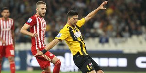 Φορτούνης και Μπακασέτας οι σκόρερ του ντέρμπι /Φωτογραφία: EUROKINISSI