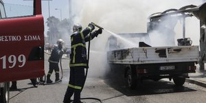 Φωτιά σε φορτηγό στην Κρήτη /Φωτογραφία αρχείου: EUROKINISSI