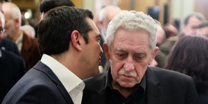 Ο Φώτης Κουβέλης με τον πρωθυπουργό Αλέξη Τσίπρα- φωτογραφία eurokinissi