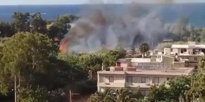 Φωτιά ξέσπασε στα Χανιά (Φωτογραφία: zarpanews)