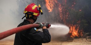 Πυρκαγιά σε δασική έκταση στο Θέρμο Αιτωλοακαρνανίας/ Φωτογραφία: Menelaos Myrillas / SOOC/ Αρχείο