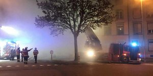 πυρκαγιά σε κτίριο στην Ελβετία/Φωτογραφία: Twitter