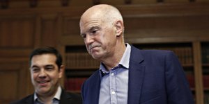 Ο Γιώργος Παπανδρέου με τον Αλέξη Τσίπρα -Φωτογραφία: Alexandros Michailidis / SOOC