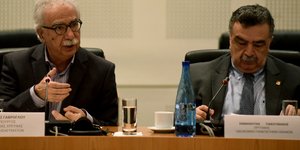Στιγμιότυπο από τη Σύνοδο Πρυτάνενων (Φωτογραφία: EUROKINISSI/ ΤΑΤΙΑΝΑ ΜΠΟΛΑΡΗ)