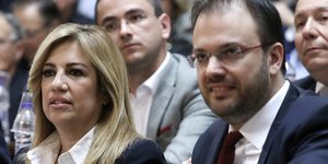 Η Φώφη Γεννηματά και ο Θανάσης Θεοχαρόπουλος / Φωτογραφία: Intimenews/ΛΙΑΚΟΣ ΓΙΑΝΝΗΣ