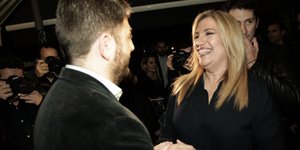 Η Φώφη Γεννηματά και ο Νίκος Ανδρουλάκης (Φωτογραφία: EUROKINISSI/ ΧΡΗΣΤΟΣ ΜΠΟΝΗΣ)