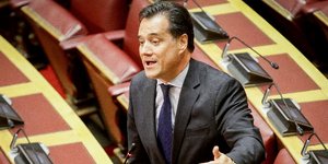 Ο Αδωνις Γεωργιάδης (Φωτογραφία: EUROKINISSI/ ΠΑΝΑΓΙΩΤΗΣ ΣΤΟΛΗΣ)