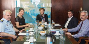 Συνάντηση Γεροβασίλη και Παπακώστα με Καμίνη για την αστυνόμευση στην Αθήνα (Φωτογραφία: EUROKINISSI/ΥΠ. ΠΡΟΣΤΑΣΙΑΣ ΤΟΥ ΠΟΛΙΤΗ)