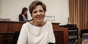 Η Ολγα Γεροβασίλη /Φωτογραφία: Εurokinissi