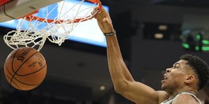Ο Γιάννης Αντετοκούνμπο/ Φωτογραφία: AP- Morry Gash