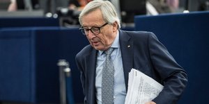 Ο Ζαν Κλοντ Γιούνκερ (Φωτογραφία: AP Photo/Jean-Francois Badias)