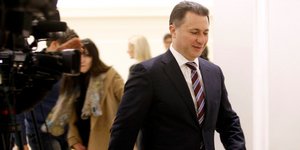 Ο Νικολά Γκρούεφσκι (Φωτογραφία: AP Photo/Boris Grdanoski)