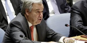 Ο Αντόνιο Γκουτέρες (Φωτογραφία: AP/ Richard Drew)