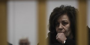 Η Μάγδα Φύσσα στο δικαστήριο- φωτογραφία Τατιάνα Μπόλαρη eurokinissi