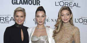 Η οικογένεια Χαντίντ /Φωτογραφία: AP/Evan Agostini