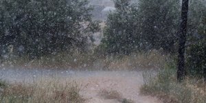 Εικόνα αρχείου από χαλαζόπτωση στην Αργολίδα / Φωτογραφία: EUROKINISSI