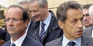 Ολάντ και Σαρκοζί πρωταγωνιστούν στη διαφημιστική αφίσα κλαμπ γνωριμιών για... π