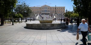 Το κτίριο της Βουλής από μακριά-Φωτογραφία: Eurokinissi/Γιάννης Παναγόπουλος