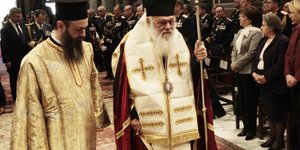 Ο αρχιεπίσκοπος Ιερώνυμος (Φωτογραφία: EUROKINISSI/ ΧΡΗΣΤΟΣ ΜΠΟΝΗΣ)