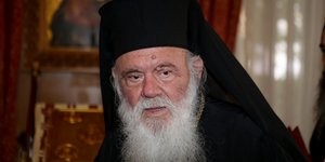 Ο Αρχιεπίσκοπος Ιερώνυμος -Φωτογραφία: EUROKINISSI/ΓΙΩΡΓΟΣ ΚΟΝΤΑΡΙΝΗΣ