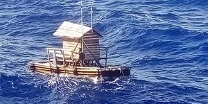 Ο έφηβος πέρασε 49 ημέρες σε μια ξύλινη καλύβα στον ωκεανό. Φωτογραφία: Facebook 