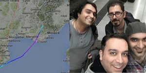 Οι Milad Hojjatoleslami και Hossein Javadi (πάνω αριστερά) ήταν στη μοιραία πτήση