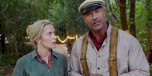 Ντουέν Τζόνσον και Έμιλι Μπλαντ. Φωτογραφία: YouTube