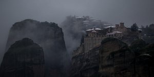 Χιονισμένα Μετέωρα (Φωτογραφία: EUROKINISSI/ΘΑΝΑΣΗΣ ΚΑΛΛΙΑΡΑΣ)