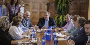 Η συνεδρίαση της ΚΟ των ΑΝΕΛ- φωτογραφία eurokinissi
