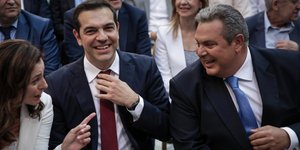 Αλέξης Τσίπρας- Πάνος Καμμένος/ Φωτογραφία: Eurokinissi- ΣΤΕΛΙΟΣ ΜΙΣΙΝΑΣ