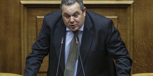 Απασφάλισε ο Πάνος Καμμένος στη Βουλή / Φωτογραφία: Nikos Libertas / SOOC