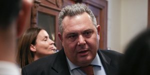 Ο Πάνος Καμμένος μετά την συνεδρίαση της ΚΟ των ΑΝΕΛ -Φωτογραφία: Nikos Libertas / SOOC