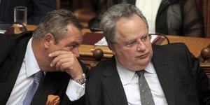 Καμμένος και Κοτζιάς στις... καλές εποχές / Φωτογραφία: EUROKINISSI