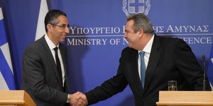 Καμμένος-Αγγελίδης/Φωτογραφία: Eurokinissi