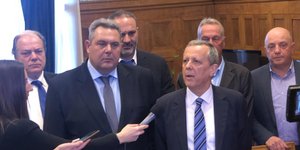Ο Πάνος Καμμένος και ο Τάκης Μπαλτάκος