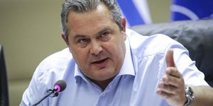 Επιμένει στην κόντρα με τους δημοσιογράφους ο Πάνος Καμμένος / Φωτογραφία: EUROKINISSI/ΓΙΑΝΝΗΣ ΠΑΝΑΓΟΠΟΥΛΟΣ