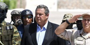 Ο υπουργός Εθνικής Αμυνας Πάνος Καμμένος στην στρατιωτική άσκηση του Πολεμικού Ναυτικού «ΚΑΤΑΙΓΙΣ 2018 SALAMIS STORM»