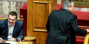 Ο Πάνος Καμμένος αποκάλεσε αχάριστο τον Αλέξη Τσίπρα στη Βουλή / Φωτογραφία: EUROKINISSI/ΓΙΩΡΓΟΣ ΚΟΝΤΑΡΙΝΗΣ