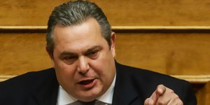 Ο Πάνος Καμμένος επανέλαβε ότι θα αποσύρει την εμπιστοσύνη του από την κυβέρνηση αν έρθει η συμφωνία των Πρεσπών -Φωτογραφία: Eurokinissi/ΚΟΝΤΑΡΙΝΗΣ ΓΙΩΡΓΟΣ