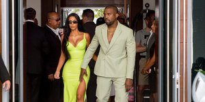 O Kanye West με τη σύζυγο του Kim Kardashian / Φωτογραφία: Splash News