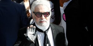 O Karl Lagerfeld στο show του οίκου Dior/ Φωτογραφία Αp