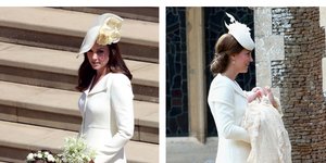 Η Κέιτ Μίντλετον με την πριγκίπισσα Σάρλοτ /Φωτογραφία: AP