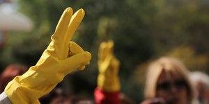 Φωτογραφία από παλαιότερες κινητοποιήσεις των καθαριστριών- φωτογραφία intimenews