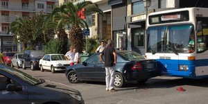 Η στιγμή του ατυχήματος/ Φωτογραφία: facebook