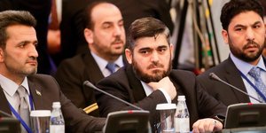 Η συριακή αντιπολίτευση. Φωτογραφία: AP