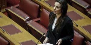 Η Ολγα Κεφαλογιάννη (Φωτογραφία: EUROKINISSI/ ΓΙΩΡΓΟΣ ΚΟΝΤΑΡΙΝΗΣ)